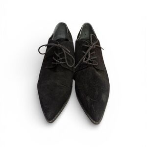 Marc Fisher LTD Finna black suede lace-up shoes